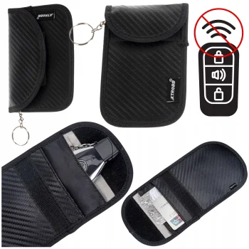 Etui Na Kluczyki Kartę KeyLess Antykradziezowe blokada sygnału pokrowiec 2x