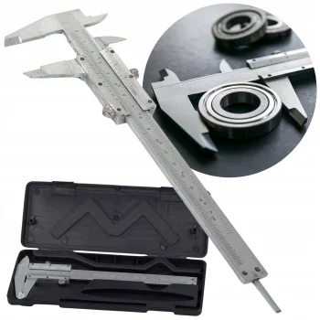 Suwmiarka Manualna Stalowa Analogowa 150mm z Etui 6" Z Podziałką