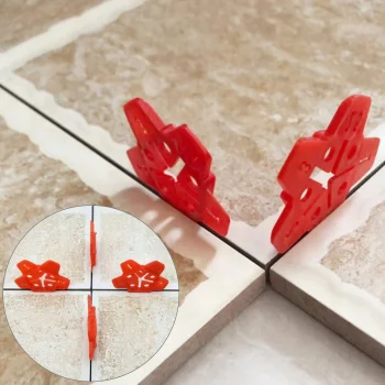 System Po Poziomowania Płytek Klipsy Zestaw 100 klipsów kołków 50 Dystansów