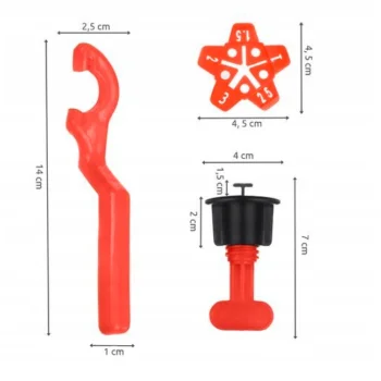 System Po Poziomowania Płytek Klipsy Zestaw 100 klipsów kołków 50 Dystansów