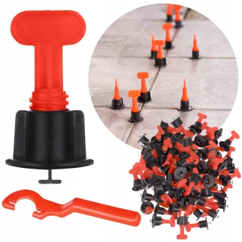 System Po Poziomowania Płytek Klipsy Zestaw 50 klipsów kołków Do Układania