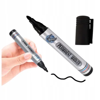 Markery Pisak Permanentny Wodoodporny Czarny Trwały Okrągły