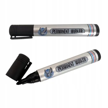 Markery Pisak Permanentny Wodoodporny Czarny Trwały Okrągły 4 sztuki 4x