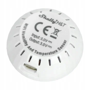 Adapter zasilania Przystawka USB dla Shelly H&T Biała 5V