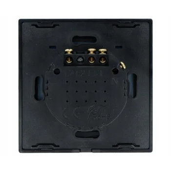 Sterownik Przełącznik Ścienny WiFi 2 Kanałowy Światła Dotykowy TUYA Czarny