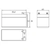 Akumulator 12V 1,3Ah BEZOBSŁUGOWY Do Alarmu Kasy UPS Zabawek MWs 1.3-12 AGM