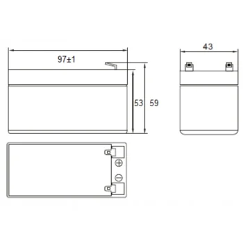 Akumulator 12V 1,3Ah BEZOBSŁUGOWY Do Alarmu Kasy UPS Zabawek MWs 1.3-12 AGM