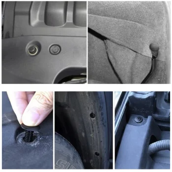 Zestaw Spinki Kołki Do Samochodu Tapicerki Elementów Osłony Silnika 620szt