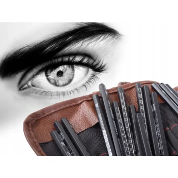 Zestaw Ołówków Do Szkicowania Rysowania Cieniowania 29 elementów