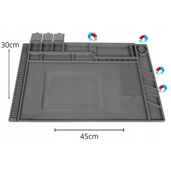 Mata Serwisowa Do Lutowania Naprawy Elektroniki Telefonów Silikonowa Magnes