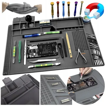 Mata Serwisowa Do Lutowania Naprawy Elektroniki Telefonów Silikonowa Magnes