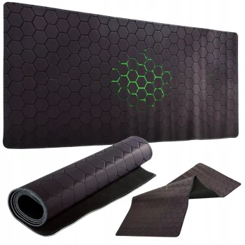 Podkładka na biurko Pod Mysz Klawiaturę Gamingowa Plaster Miodu 90x40 Mata