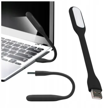 Lampka USB do laptopa Oświetlenia Klawiatury LED Elastyczna Silikonowa 1szt