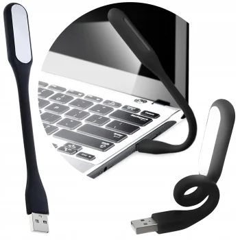 Lampka USB do laptopa Oświetlenia Klawiatury LED Elastyczna Silikonowa 1szt