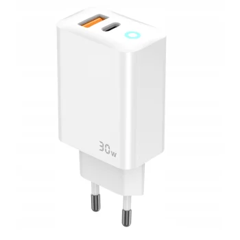 Szybka Ładowarka Sieciowa GaN USB USB-C Szybkie ładowanie QC PD 30W JELLICO