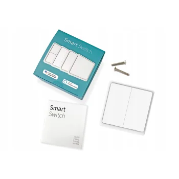 Przełącznik Sterownik Ścienny Światłą ZigBee TUYA Smart Life bez N Zera 2CH