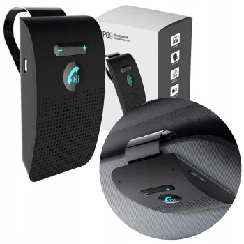 Zestaw Głośnomówiący Bluetooth do Samochodu Z głośnikiem Z Klipsem