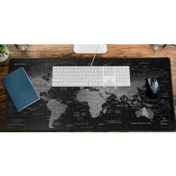 Podkładka na biurko Pod Mysz i Klawiaturę Gamingowa Mapa Świata 90x40 Duża