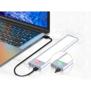 Bezprzewodowa Lampka LED do Szafki Szafy Z czujnikiem Ruchu Zmierzchu 32cm