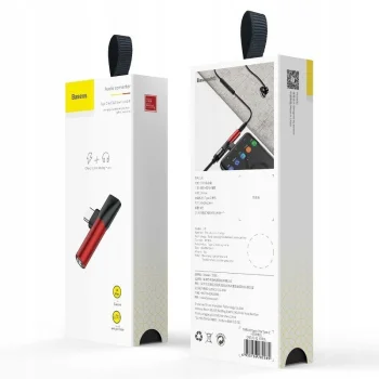 Adapter Przejściówka USB-C do MiniJack do słuchawek z ładowaniem Baseus