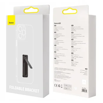 Samoprzylepna składana podstawka statyw do telefonu czarna Baseus