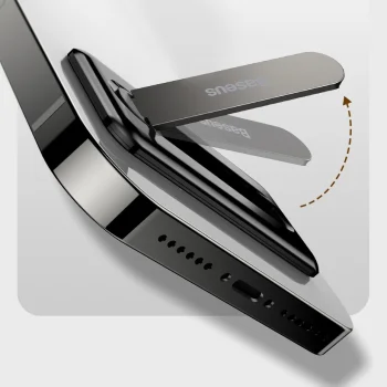 Samoprzylepna składana podstawka statyw do telefonu czarna Baseus