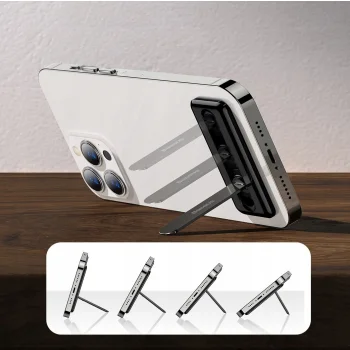 Samoprzylepna składana podstawka statyw do telefonu czarna Baseus