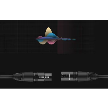 Kabel Audio XLR - XLR Do Mikrofonu Męski - Żeński Przedłużacz 2m Ugreen