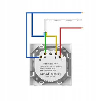 PSMART Przełącznik sterownik Rolet ZIGBEE Czarny do żaluzji markiz - TUYA