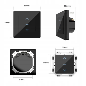 PSMART Przełącznik sterownik Rolet ZIGBEE Czarny do żaluzji markiz - TUYA