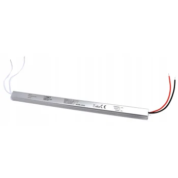 Zasilacz 12V LED DC 72W 5A 6A 20mm Montażowy Slim Mały Do Taśm Sterowników