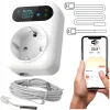 Gniazdko z Termostatem 230V 16A 3600W z czujnikiem 3m WiFi TUYA Smart OLED