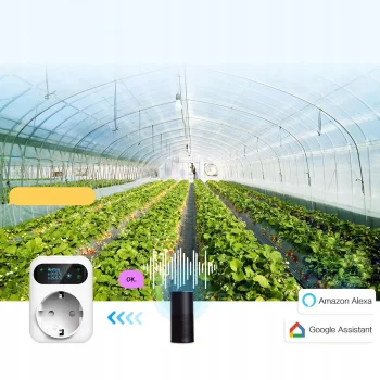 Gniazdko z Termostatem 230V 16A 3600W z czujnikiem 3m WiFi TUYA Smart OLED