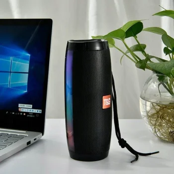 Głośnik Bluetooth TG157 + Kabel AUX minijack 3,5cm + Kabel Micro USB czarny