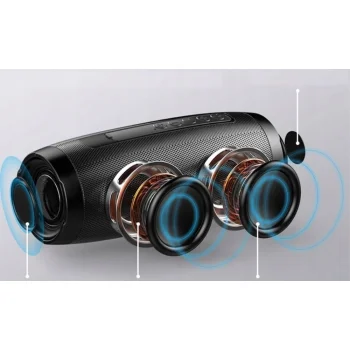 Głośnik Bluetooth TG157 + Kabel AUX minijack 3,5cm + Kabel Micro USB czarny