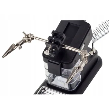 Trzecia Ręka do Lutowania LUPA Podświetlenie LED Uchwyt Naprawy Elektroniki