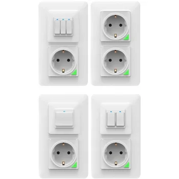 Biała Ramka Plastikowa pojedyncza do gniazdek włączników sterowników PSMART