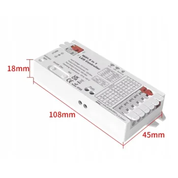 Sterownik taśmy LED 12V 24V RGB+CCT RGBW WiFi BLE TUYA 20A 240W 480W 5w1