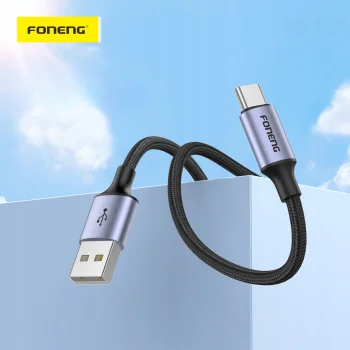 Kabel USB USB-C 1,2m Szybki Mocny Oplot 3A Szybkie ładowanie QC PD FONENG