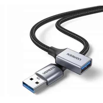 UGREEN Wytrzymały Kabel Przedłużacz USB 3.0 0,5m - Szybki 5Gbps 50cm