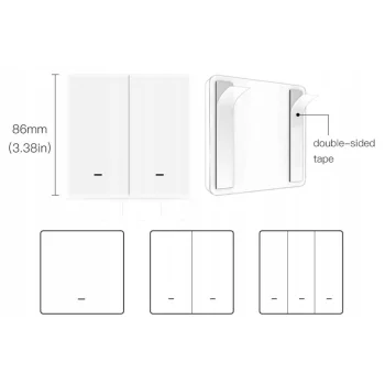 Pilot 6 akcji - 2 kanałowy automatyzacji i scen - ZigBee dla aplikacji TUYA