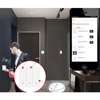 Pilot 6 akcji - 2 kanałowy automatyzacji i scen - ZigBee dla aplikacji TUYA