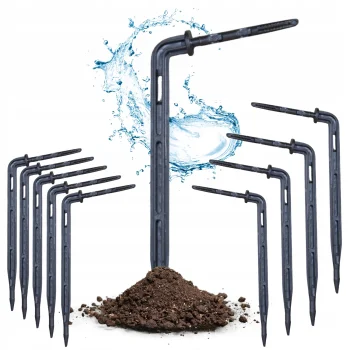 Kroplownik Patykowy Wtyk Kątowy 3x5mm Nawadnianie Kropelkowe do 3l 10szt