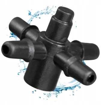 Czwórnik Rozdzielacz do Emiterów Nawadniania Kroplowników Patykowych 25szt