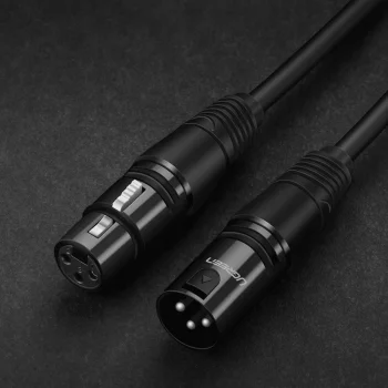 UGREEN Kabel Audio 5m XLR Żeński do XLR Męski 3-Pin Do Mikrofonu Głośników
