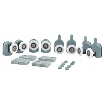 Zestaw Rolek Rolki Kółka do drzwi kabiny prysznicowej Zestaw 8 elementów