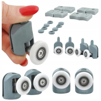 Zestaw Rolek Rolki Kółka do drzwi kabiny prysznicowej Zestaw 8 elementów