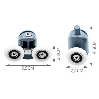 Zestaw Rolek Rolki Kółka do drzwi kabiny prysznicowej Zestaw 8 elementów