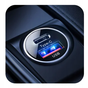 Joyroom ŁADOWARKA SAMOCHODOWA USB + USB-C PD QC