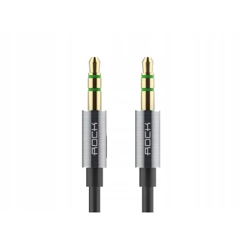 Kabel AUDIO mini Jack 3,5mm 100cm 1m Dwustronny M-M Męski ROOCK